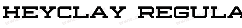 HEYCLAY Regular字体转换